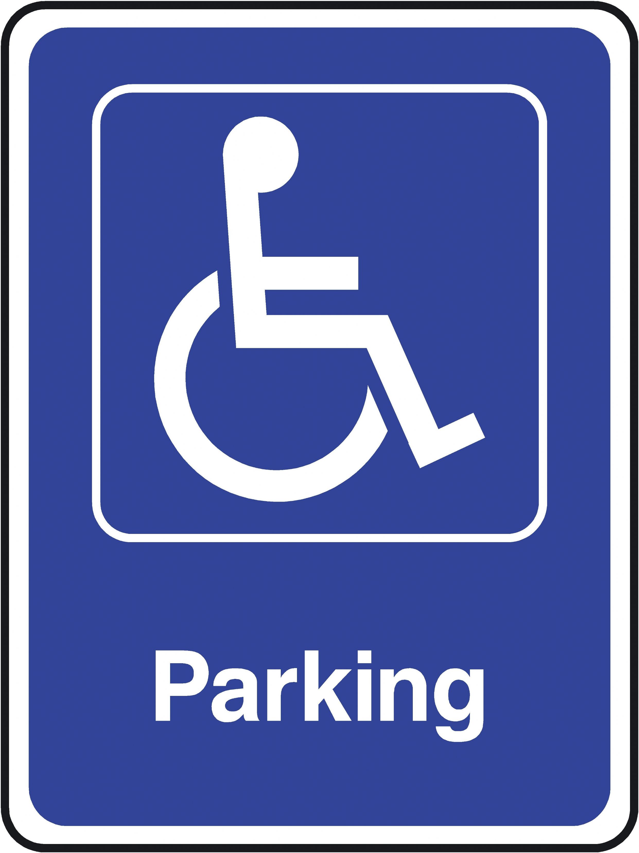 DDA Disabled Parking safety sign 300x400mm