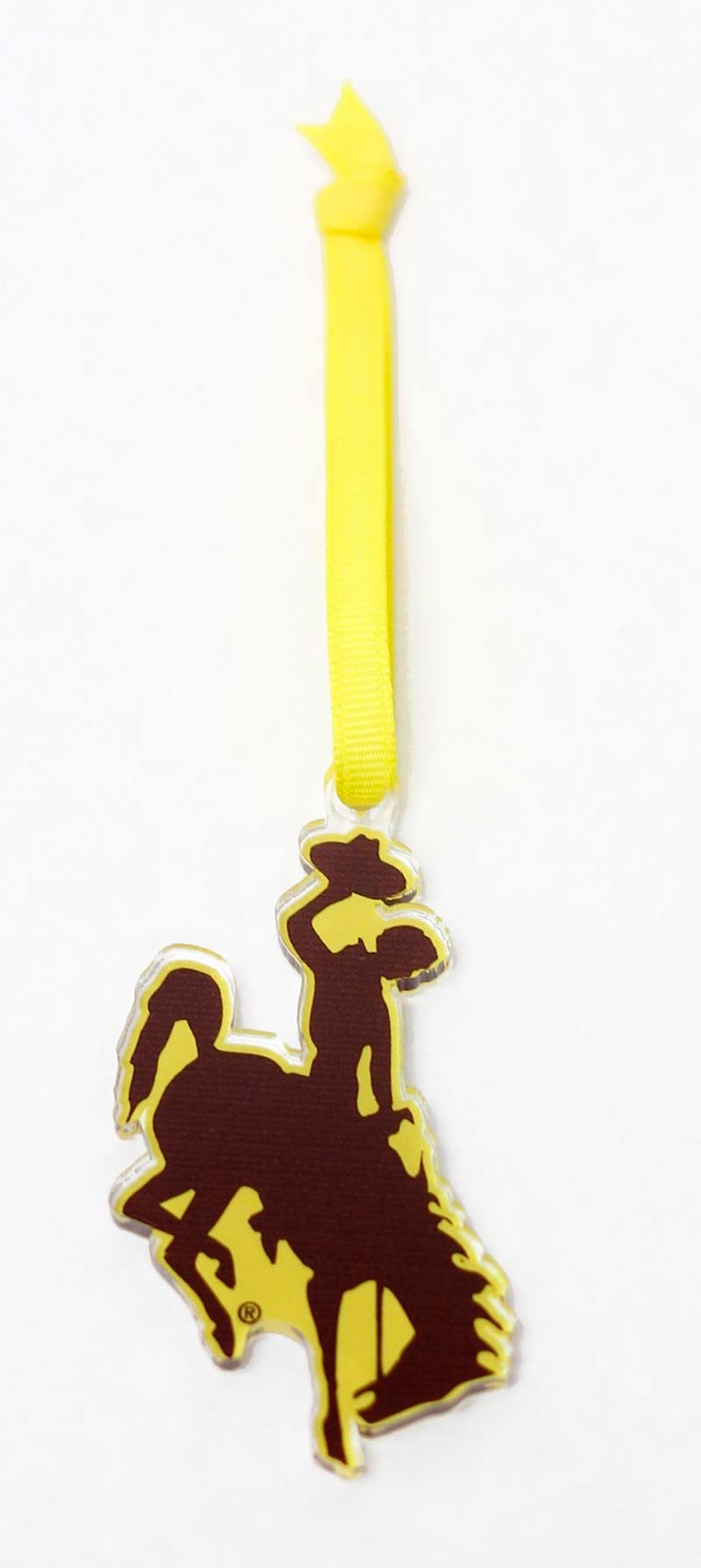 Acrylic Bucking Horse Ornament University of Wyoming Store ClipArt