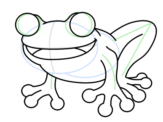 How to Draw a Frog Cartoon