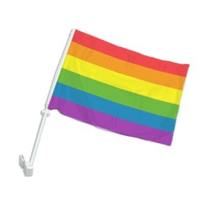 Amazon.com: Gay Rainbow Sisters Gay Pride Car Flag: Automotive