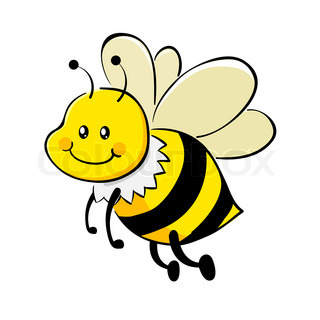 Bee carrying honey | Vector | Colourbox