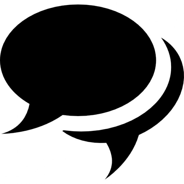 Talk symbol of speech bubbles Icons | Free Download