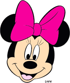 Minnie mouse head clip art