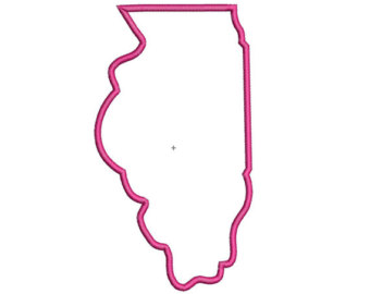 Illinois outline | Etsy