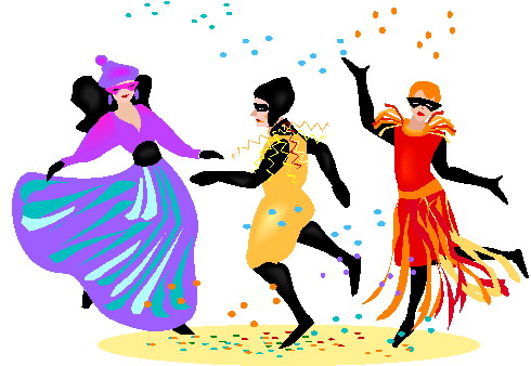 Indian group dance clipart