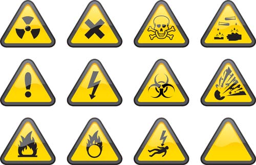 Triangle safety warning signs 01 - Vector Life free download