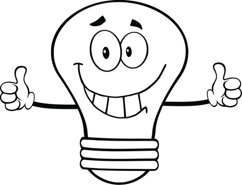 Light Bulb coloring page | Free Printable Coloring Pages