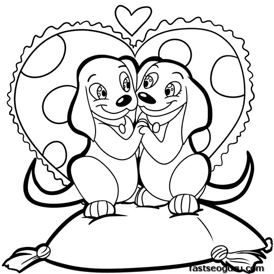 Back To Post Cute Puppy Love Coloring Pages - Litle Pups