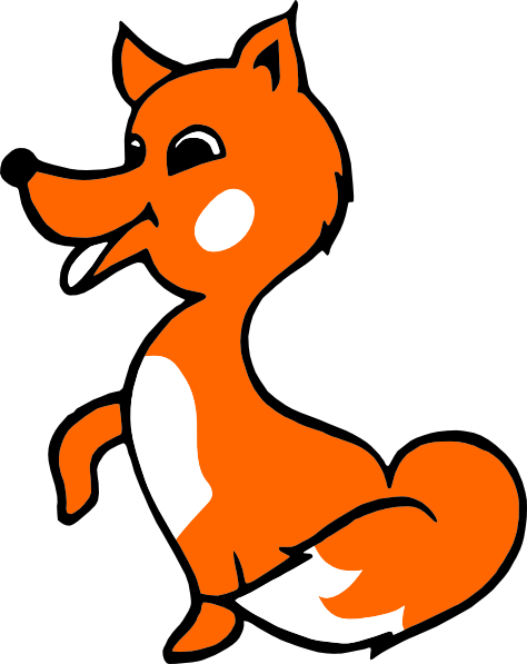 Free cartoon fox clip art - Clipartix