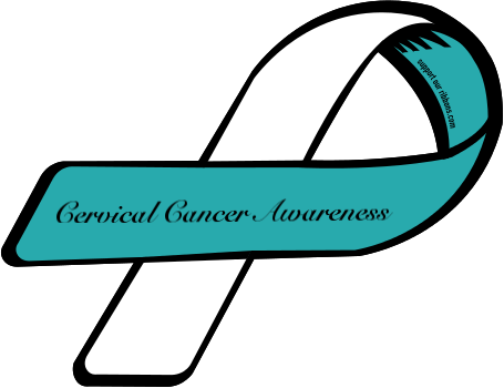 Custom Ribbon: Cervical Cancer Awareness