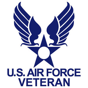 US AIR FORCE VETERAN USAF EMBLEM ARMY MILITARY VINYL DECAL STICKER ...
