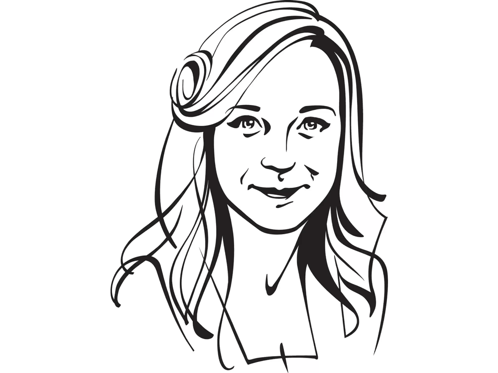 Line Drawing Portrait : Portrait line drawing clipart best