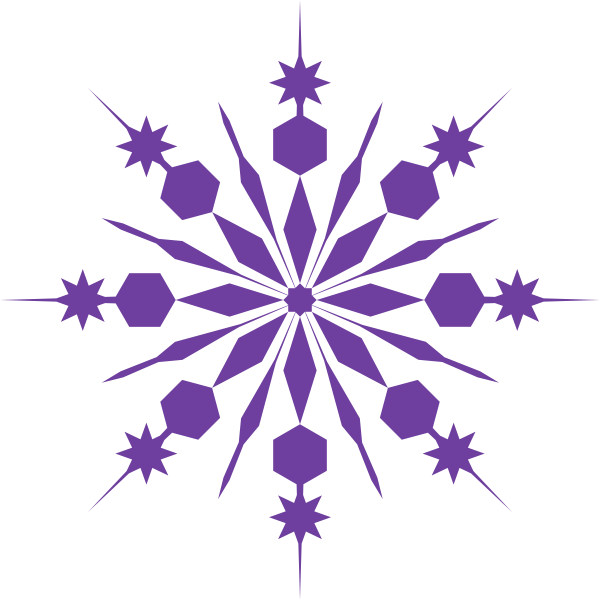 Animated snowflakes clipart