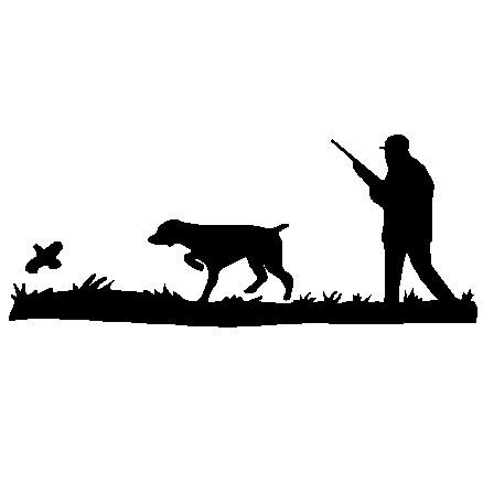 Hunting Dog Silhouette Clipart