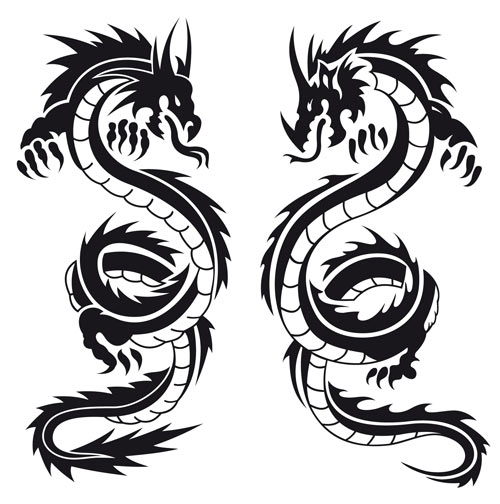 Tribal Dragon Grapics - ClipArt Best