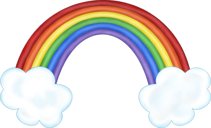 Rainbow With Cloud Clipart