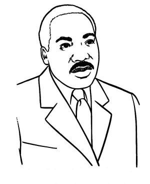 Cartoon Drawing of Martin Luther King Jr Coloring Page - Free ...