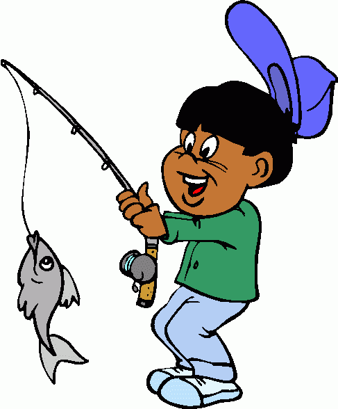 Fish Clip Art For A Kids Fishing Game - Free ...