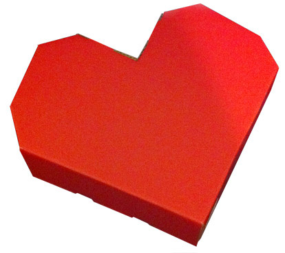 Heart Shaped Box Mailers (3-Pack)