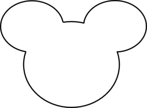 Mickey mouse head outline clip art