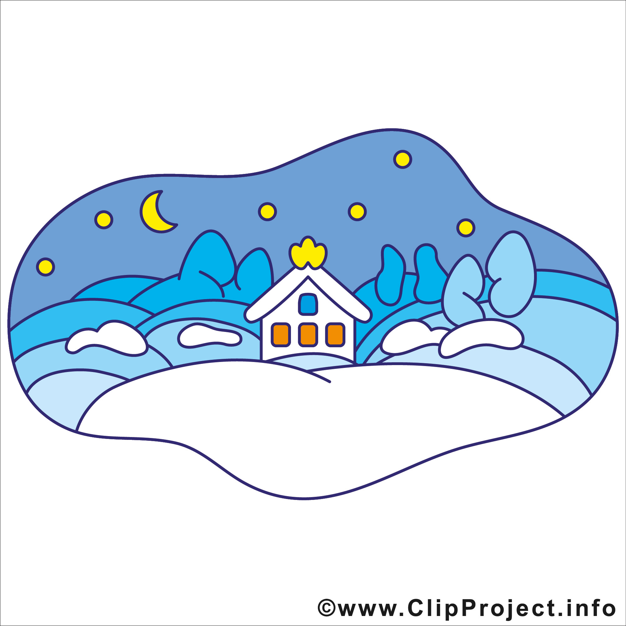 Winter holiday scene clipart clip art free clip art microsoft clip ...