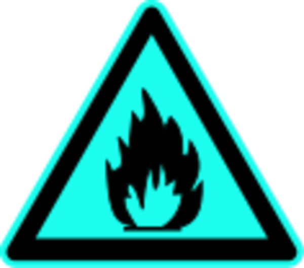 Fire Hazard Warning Sign - vector Clip Art