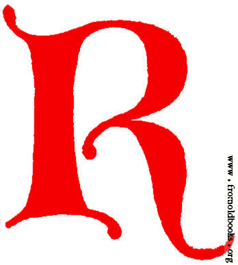 Decorative letter r clipart