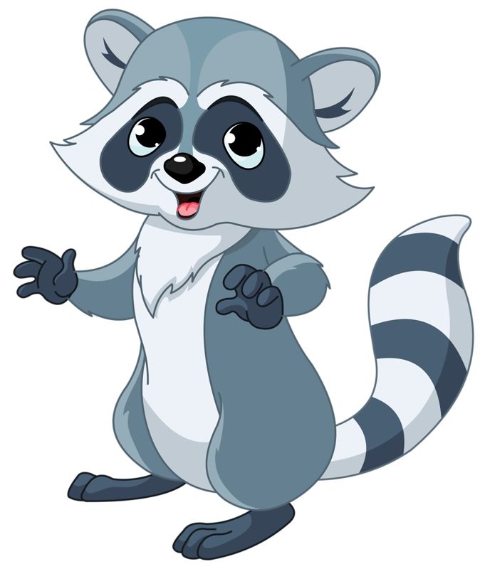 free cartoon raccoon clipart - photo #40