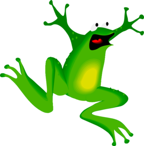 Sad frog clipart