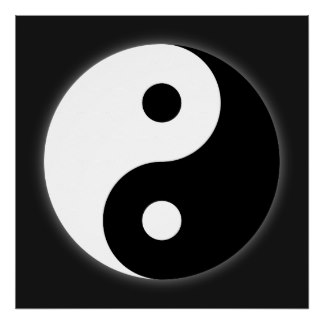 Yin Yang Symbol Art & Framed Artwork | Zazzle