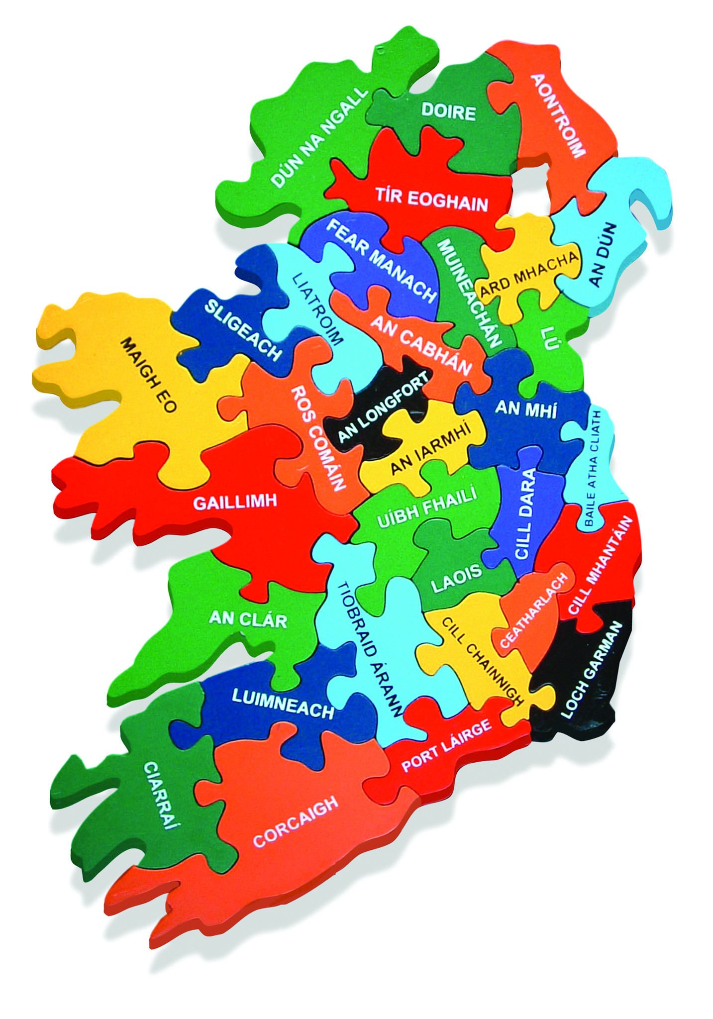 Map of Ireland (as Gaeilge) Map Jigsaw Puzzles Alphabet Jigsaws ClipArt Best ClipArt Best