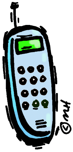 Animated clipart cell phone