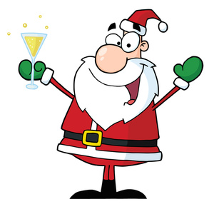 Drunk Santa Clipart