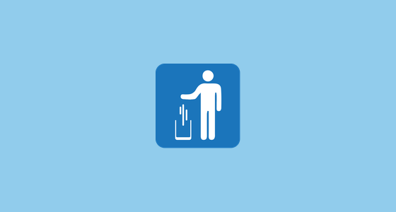 ð??® Litter in Bin Sign Emoji on Emoji One 1.0