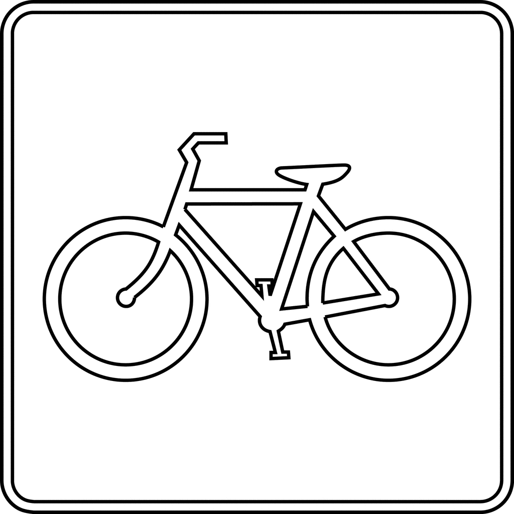 Bike Outline Clipart