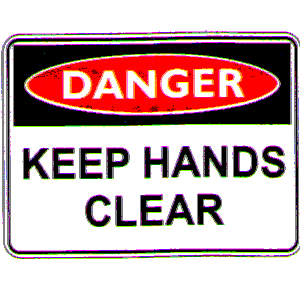 Workshop Danger Signs - B-PROTECTED