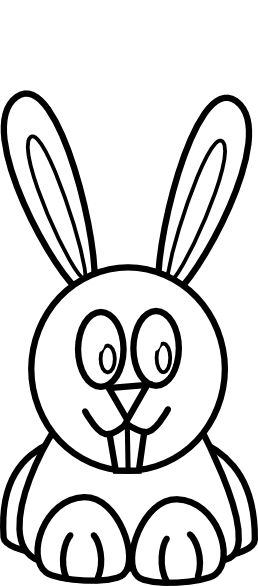 Rabbit Clipart Black