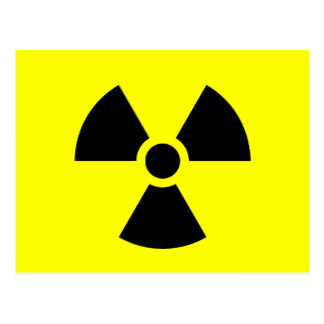 Radiation Symbol Postcards | Zazzle