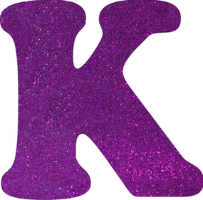 Glitter Foam Letter K Walmart Clipart - Free to use Clip Art Resource