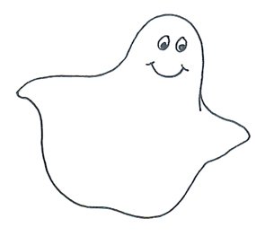 Ghost halloween kids clipart