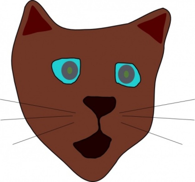 Cat Face clip art | Download free Vector