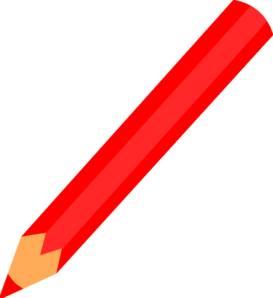 Pencil Red clip art - vector clip art online, royalty free ...
