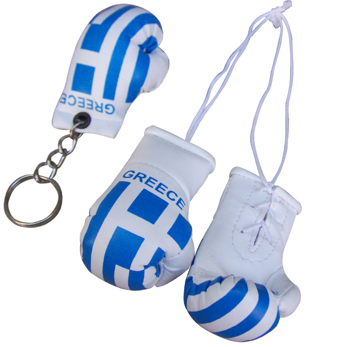 Greece Mini Boxing Glove Flag