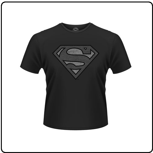 Superman | VINTAGE SILVER LOGO | T-Shirt | Officially Licensed ...