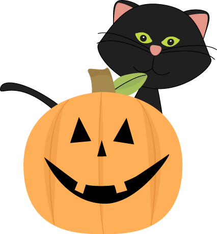 Clipart halloween cat