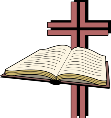 Image: Open Bible before a Cross Image | Christart.com