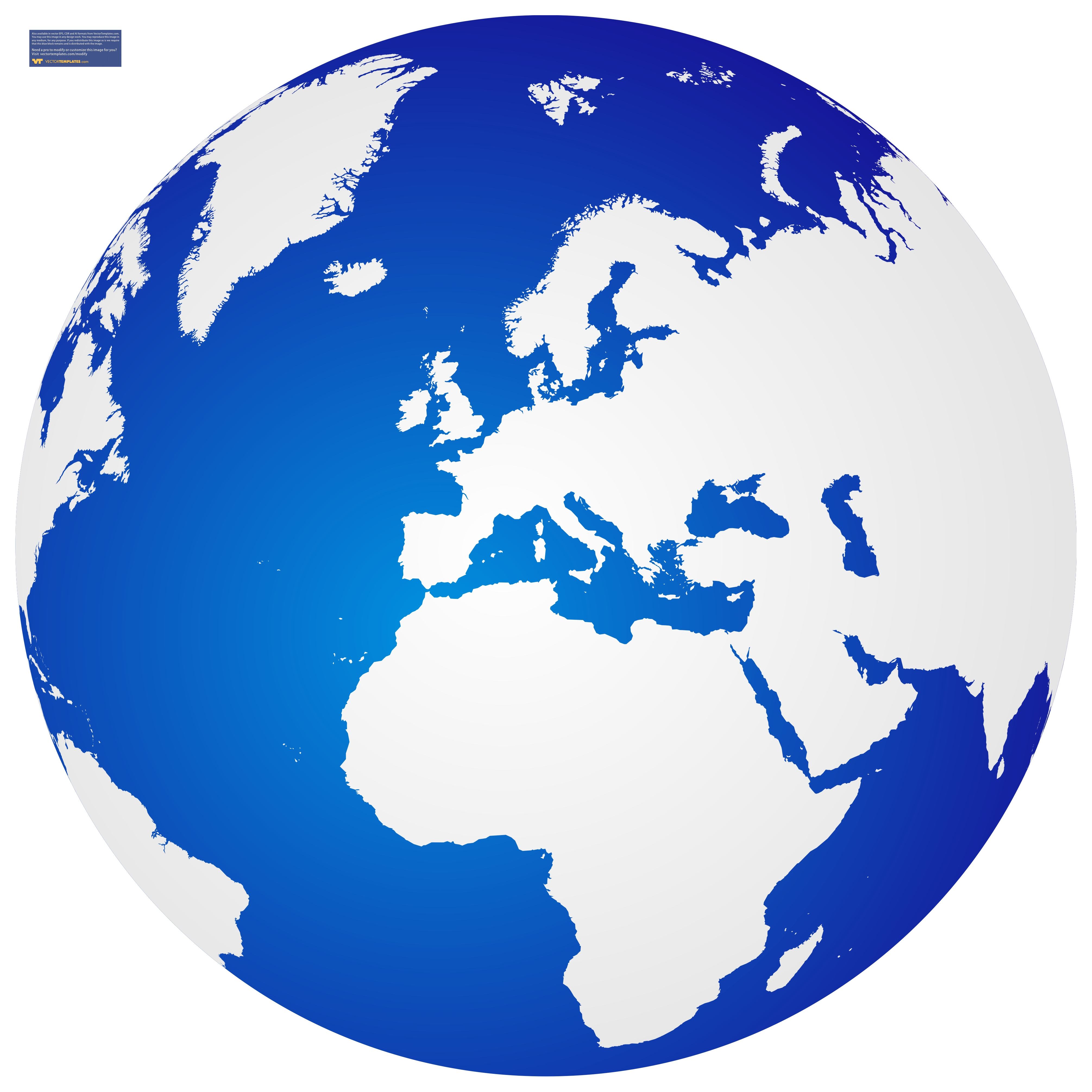 Clipart africa map outline in blue
