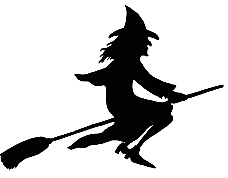 Witch clipart silhouette