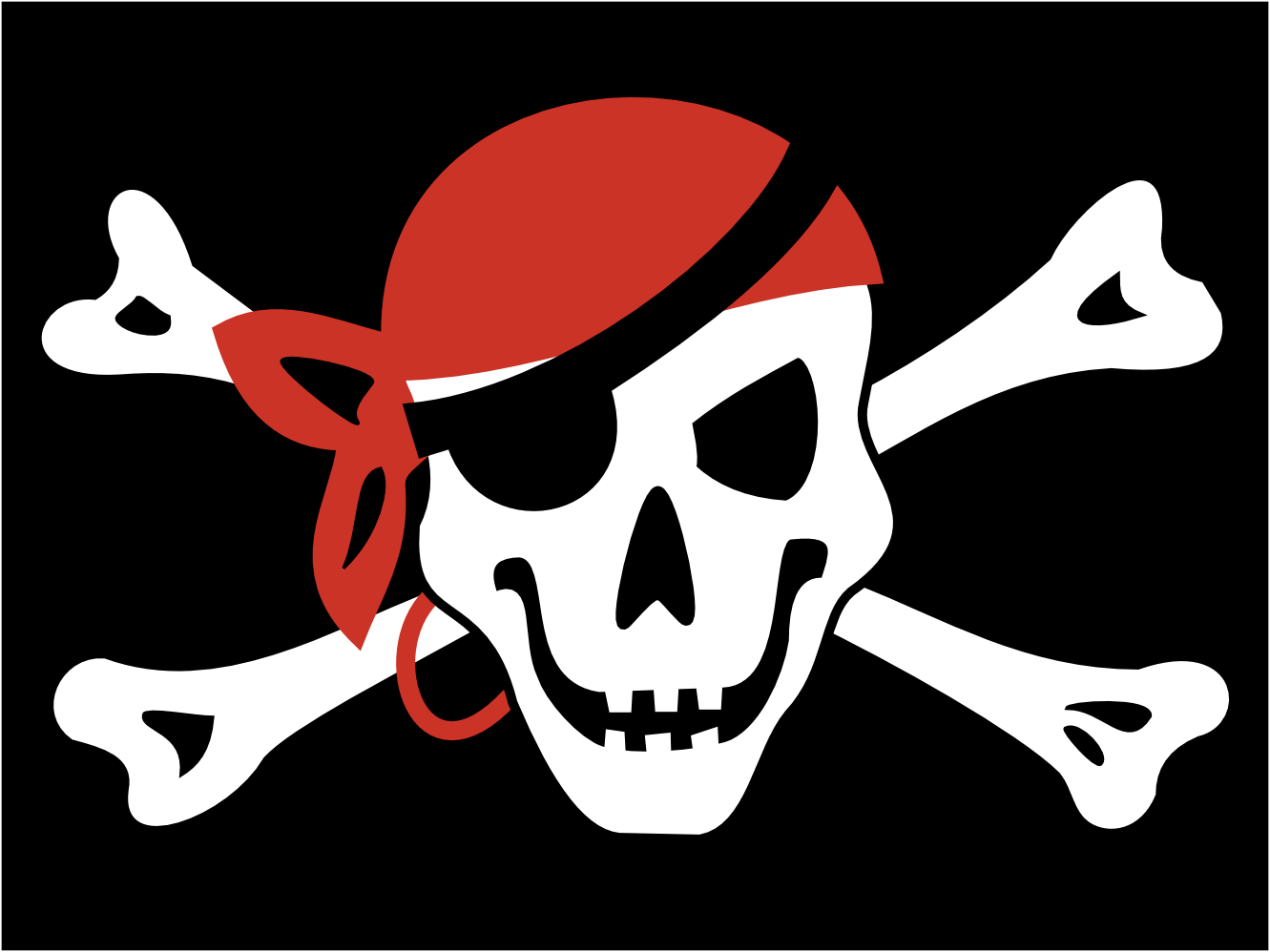 Pirate Bandanna Roger Flag