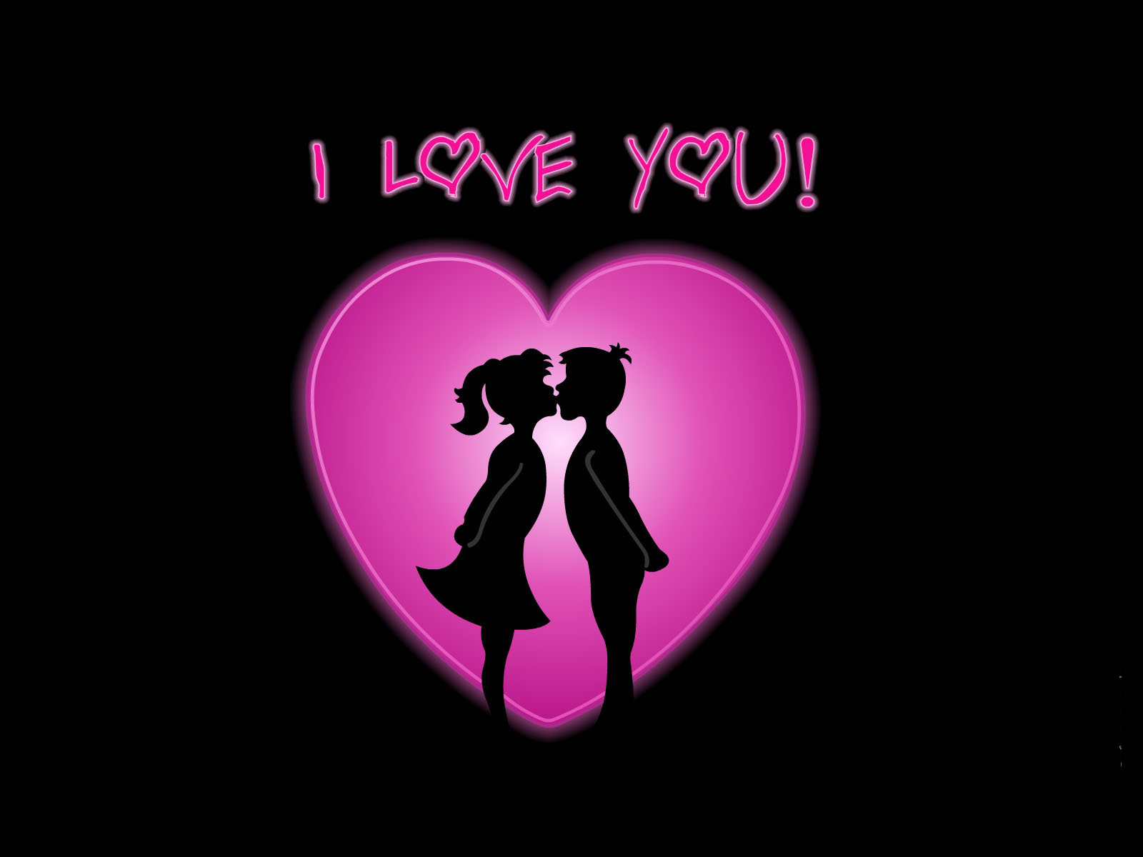 I love you lovers kiss clipart with pink heart normal wallpapers